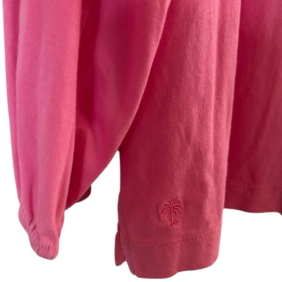 Lilly Pulitzer Elsa Pima Cotton Pink 3 button Top size  Small - Picture 7 of 8